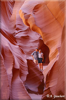 Andrea und Achim im Lower Antelope